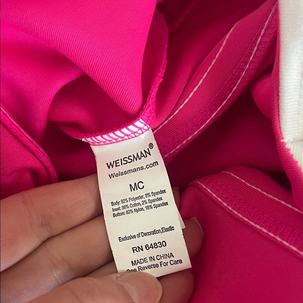 Weissman Pink & White Girls Costume - Flight Attendant - size MC approx 8-10 - Picture 10 of 10